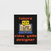 Videospieldesigner-Programmierer-Coder Karte (Vorderseite)