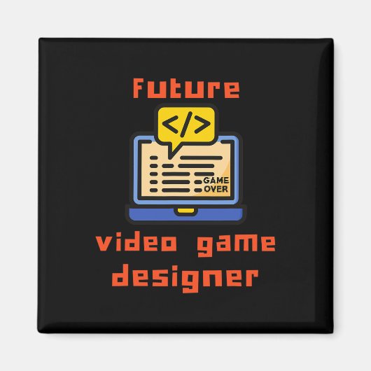 Videospieldesigner-Programmierer-Coder Magnet (Vorne)