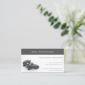 Videospieldesigner - Visitenkarte (Stehend Vorderseite)