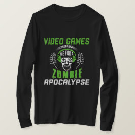 Videospiele bereiteten mich auf eine Zombie-Apokal T-Shirt