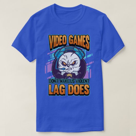 Videospiele bringen uns nicht zu gewalttätigem Nac T-Shirt (Design vorne)
