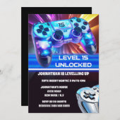 Videospiele des Gamemontrollers in jedem Alter Einladung (Vorne/Hinten)