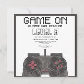 Videospiele Foto Geburtstag Einladung (Vorderseite)
