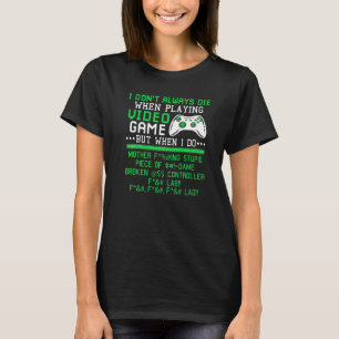 Videospiele-Gamer für Konsolen-Gaming-Fans T-Shirt