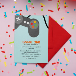 Videospiele Geburtstagsparty Einladung