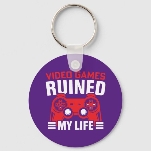 Videospiele haben mein Leben ruiniert, das Leben d Schlüsselanhänger (Vorderseite)
