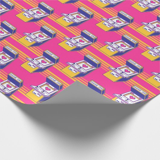 Videospiele in Arcade Geschenkpapier (Ecke)