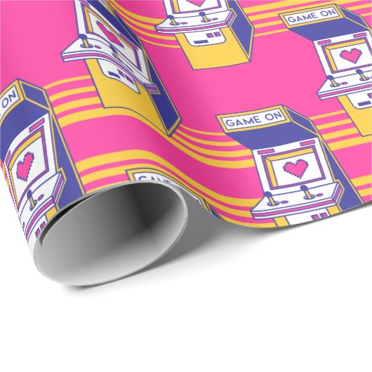 Videospiele in Arcade Geschenkpapier (Rolleneckpunkt)