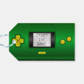 Videospiele, inspiriert Retro-Konsole Geschenkanhänger (Rückseite Horizontal)
