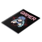 Videospiele Kid Anime Cool Console Gaming Notizblock (Linke Seite)