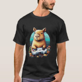 Videospiele Lover Capybara T-Shirt (Vorderseite)