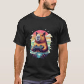 Videospiele Lover Capybara T-Shirt (Vorderseite)