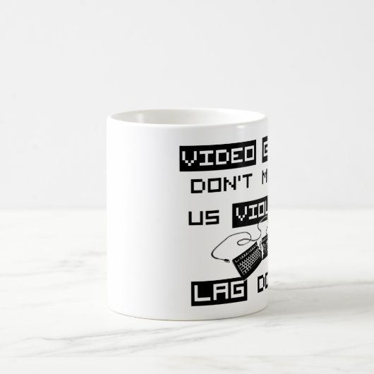 Videospiele machen uns nicht heftig (Computer) Kaffeetasse (Mittel)