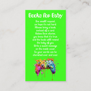 Videospiele Neutrale Babyparty Bücher für Baby Begleitkarte