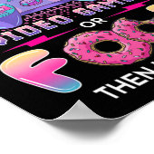 Videospiele oder Lebensmittel, denen ich keine Vor Poster (Ecke)