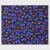 Videospiele Pattern Spiel Lover Geschenkpapier (Flach)