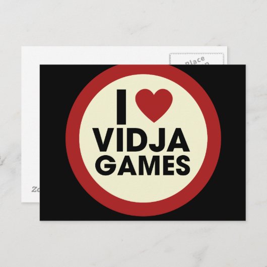 Videospiele Postkarte (Vorne/Hinten)