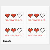 Videospiele Rechteckiger Aufkleber (Blatt)