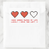 Videospiele Rechteckiger Aufkleber (Tasche)