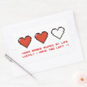 Videospiele Rechteckiger Aufkleber (Umschlag)