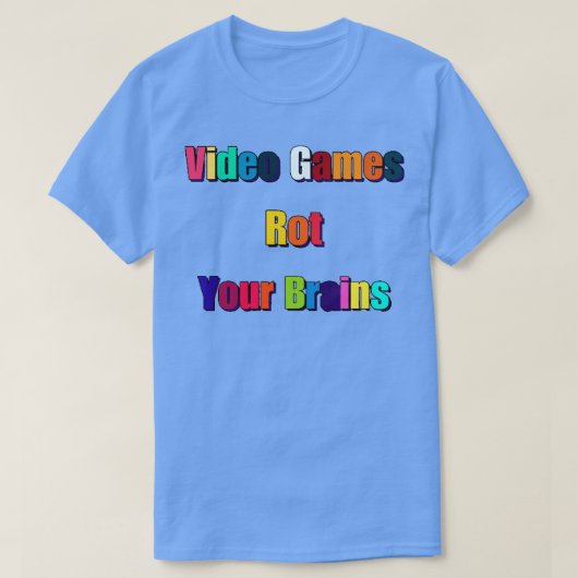 Videospiele Rot Your Brains 14 T-Shirt (Design vorne)