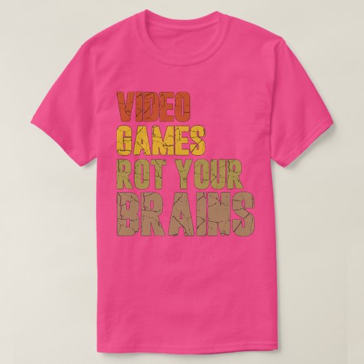 Videospiele Rot Your Brains 66 T-Shirt (Design vorne)