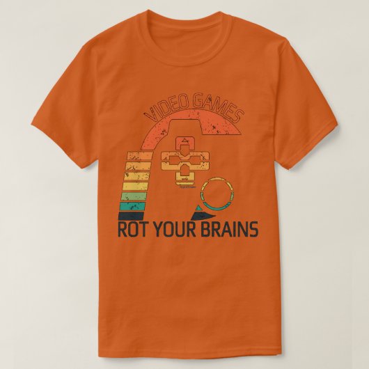 Videospiele Rot Your Brains 7 T-Shirt (Design vorne)
