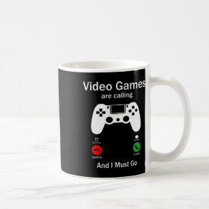 Videospiele rufen an und ich muss lustig sein, Con Kaffeetasse