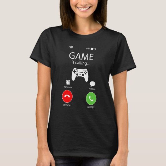 Videospiele rufen mich an, ich muss die Gamer-Kons T-Shirt (Vorderseite)