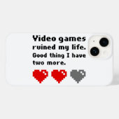 Videospiele ruinierten mein Leben Case-Mate iPhone Hülle (Rückseite (Horizontal))