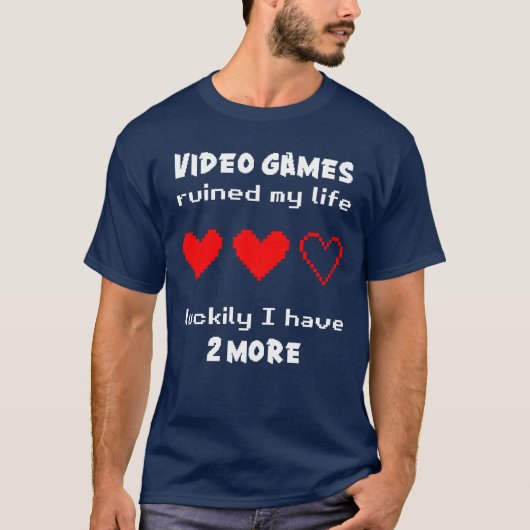 Videospiele ruinierten mein Leben T-Shirt (Vorderseite)