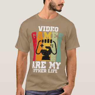 Videospiele sind mein anderes Leben vintage Famili T-Shirt