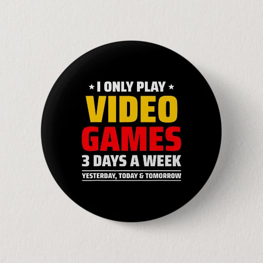 Videospiele spielen - PC-Konsole Gaming - Lustiges Button (Vorderseite)