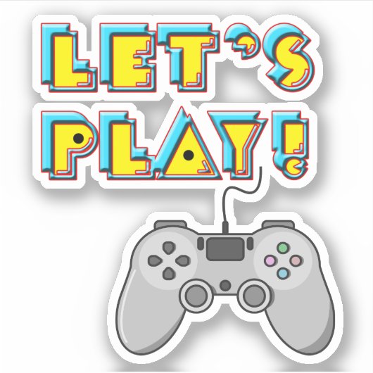 Videospiele-Tag Aufkleber (Vorderseite)