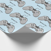 Videospiele-Tag Geschenkpapier (Ecke)