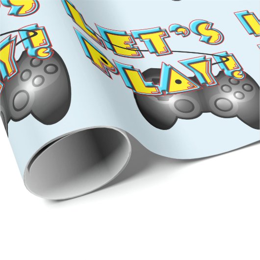 Videospiele-Tag Geschenkpapier (Rolleneckpunkt)