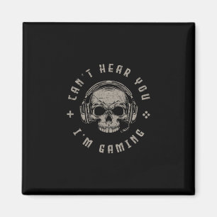 Videospiele-Totenkopf Lustiges Gamer-Geschenk Kann Magnet