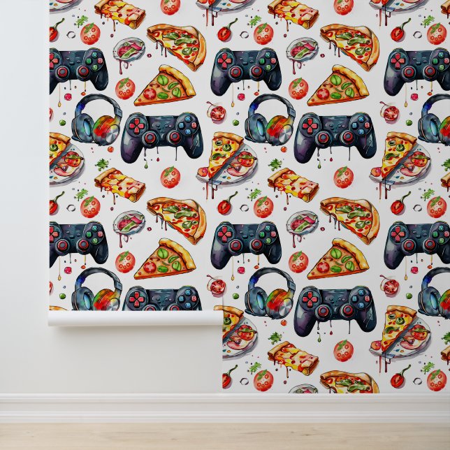 Videospiele und Pizza Tapete (Anwendung)
