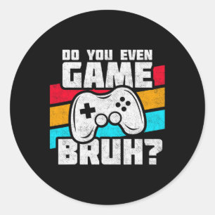 Videospiele - Video Gamer Meme - Funny Video Game Runder Aufkleber