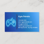 Videospielentwickler Visitenkarte (Rückseite)