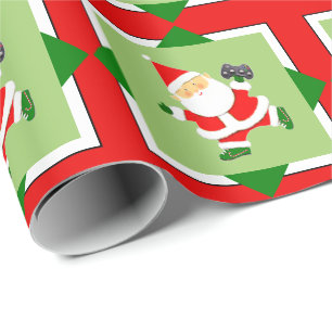 Videospieler-Geschenk für die Feiertage Geschenkpapier