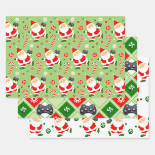 Videospieler-Geschenkverpackungspapier Geschenkpapier Set