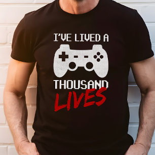 Videospieler 'Ich habe tausend Leben gelebt' Tri-Blend Shirt