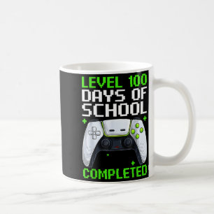 Videospieler Schüler 100. Tag Lehrer 100 Tage lang Kaffeetasse