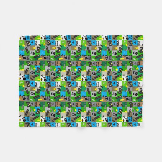 Videospielgamer-Jungen-Tween-jugendlich Männer Fleecedecke (Vorderseite (Horizontal))