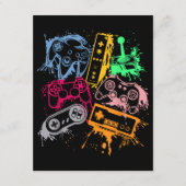 Videospielkonsole Controller Retro 80's 90's Arc Begleitkarte (Vorderseite)