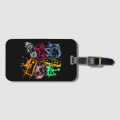 Videospielkonsole Controller Retro 80's 90's Arc Gepäckanhänger (Vorderseite (Horizontal))