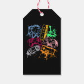 Videospielkonsole Controller Retro 80's 90's Arc Geschenkanhänger (Rückseite)