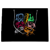 Videospielkonsole Controller Retro 80's 90's Arc Große Geschenktüte (Vorderseite)