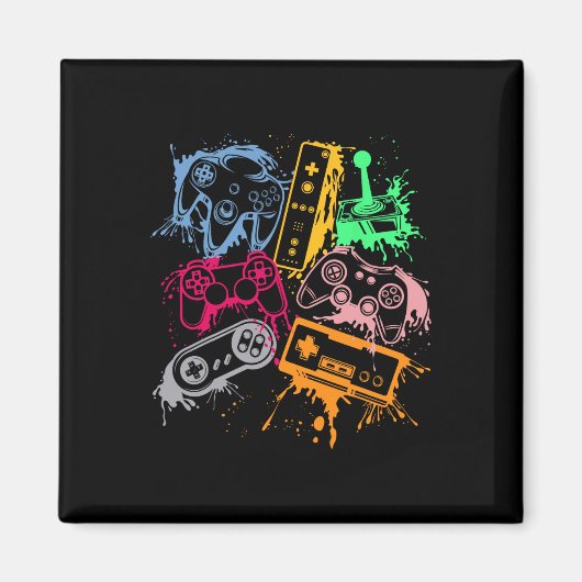 Videospielkonsole Controller Retro 80's 90's Arc Magnet (Vorne)